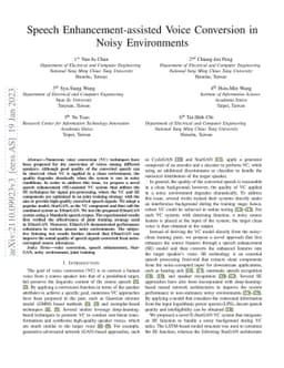 Speech Enhancement-assisted Voice Conversion in Noisy Environments