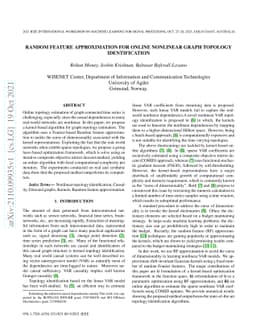 Random Feature Approximation for Online Nonlinear Graph Topology
  Identification