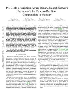 PR-CIM: a Variation-Aware Binary-Neural-Network Framework for
  Process-Resilient Computation-in-memory