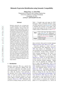Idiomatic Expression Identification using Semantic Compatibility