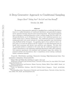 A Deep Generative Approach to Conditional Sampling