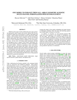 One model to enhance them all: array geometry agnostic multi-channel
  personalized speech enhancement