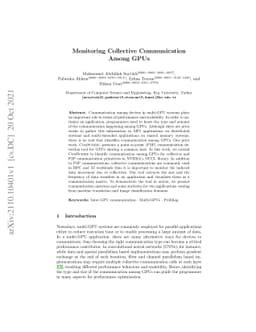 Monitoring Collective Communication Among GPUs