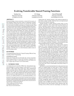 Evolving Transferable Neural Pruning Functions