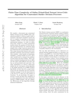 Finite-Time Complexity of Online Primal-Dual Natural Actor-Critic
  Algorithm for Constrained Markov Decision Processes