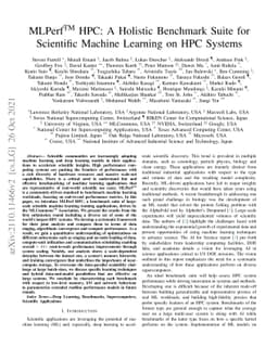 MLPerf HPC: A Holistic Benchmark Suite for Scientific Machine Learning
  on HPC Systems