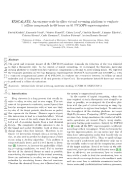 EXSCALATE: An extreme-scale in-silico virtual screening platform to
  evaluate 1 trillion compounds in 60 hours on 81 PFLOPS supercomputers