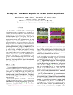Pixel-by-Pixel Cross-Domain Alignment for Few-Shot Semantic Segmentation
