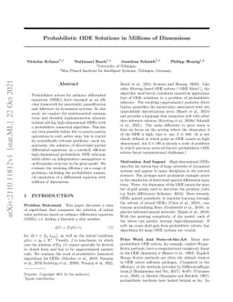 Probabilistic ODE Solutions in Millions of Dimensions