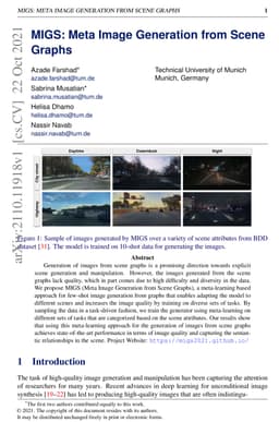 MIGS: Meta Image Generation from Scene Graphs