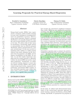 Learning Proposals for Practical Energy-Based Regression