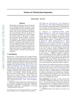 Fairness in Missing Data Imputation