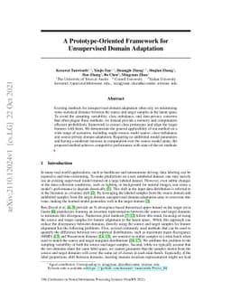 A Prototype-Oriented Framework for Unsupervised Domain Adaptation