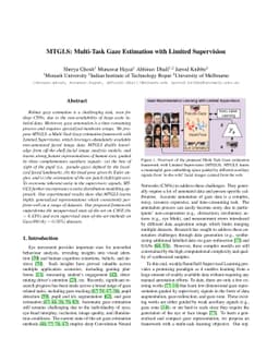 MTGLS: Multi-Task Gaze Estimation with Limited Supervision