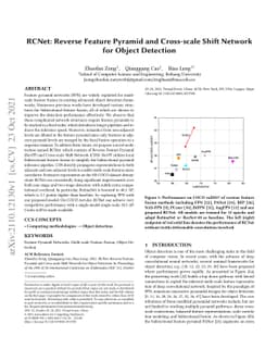 RCNet: Reverse Feature Pyramid and Cross-scale Shift Network for Object
  Detection