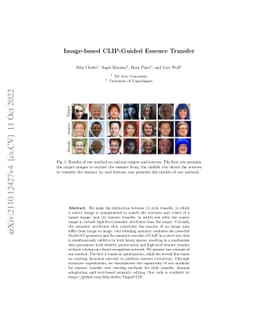 Image-Based CLIP-Guided Essence Transfer