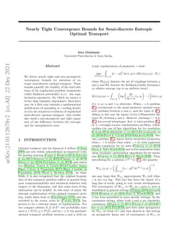 Nearly Tight Convergence Bounds for Semi-discrete Entropic Optimal
  Transport