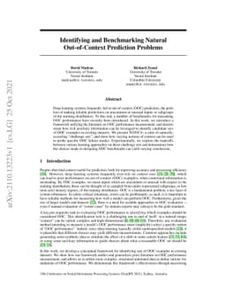 Identifying and Benchmarking Natural Out-of-Context Prediction Problems