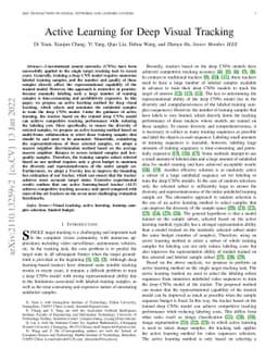 Active Learning for Deep Visual Tracking