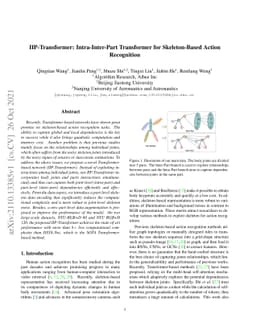 IIP-Transformer: Intra-Inter-Part Transformer for Skeleton-Based Action
  Recognition