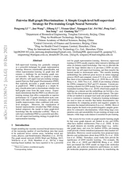 Pairwise Half-graph Discrimination: A Simple Graph-level Self-supervised
  Strategy for Pre-training Graph Neural Networks