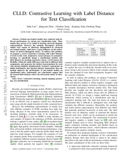 CLLD: Contrastive Learning with Label Distance for Text Classification