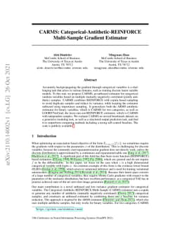 CARMS: Categorical-Antithetic-REINFORCE Multi-Sample Gradient Estimator