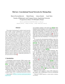 MisConv: Convolutional Neural Networks for Missing Data