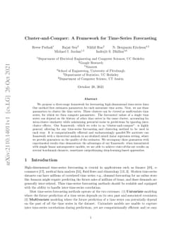 Cluster-and-Conquer: A Framework For Time-Series Forecasting