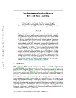 Conflict-Averse Gradient Descent for Multi-task Learning