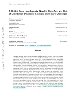 A Unified Survey on Anomaly, Novelty, Open-Set, and Out-of-Distribution
  Detection: Solutions and Future Challenges