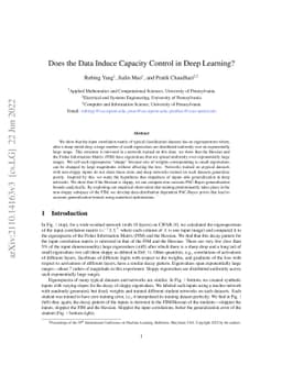 Does the Data Induce Capacity Control in Deep Learning?