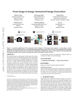 From Image to Imuge: Immunized Image Generation