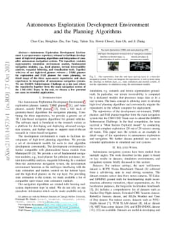 Autonomous Exploration Development Environment and the Planning
  Algorithms