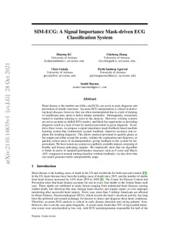 SIM-ECG: A Signal Importance Mask-driven ECGClassification System