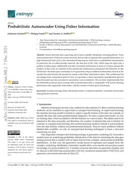 Probabilistic Autoencoder using Fisher Information