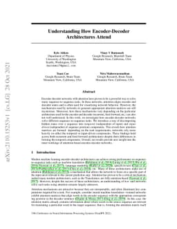 Understanding How Encoder-Decoder Architectures Attend