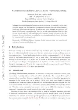 Communication-Efficient ADMM-based Federated Learning