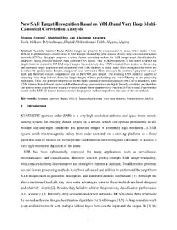 New SAR target recognition based on YOLO and very deep multi-canonical
  correlation analysis