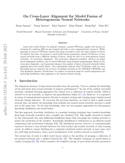 On Cross-Layer Alignment for Model Fusion of Heterogeneous Neural
  Networks