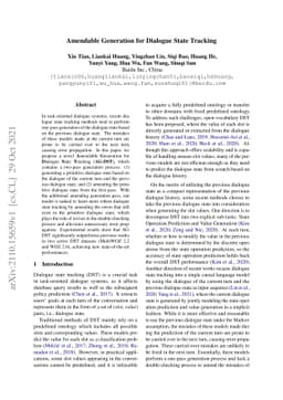 Amendable Generation for Dialogue State Tracking