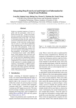 Integrating Deep Event-Level and Script-Level Information for Script
  Event Prediction