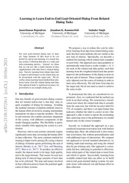Learning to Learn End-to-End Goal-Oriented Dialog From Related Dialog
  Tasks