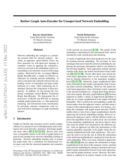 Barlow Graph Auto-Encoder for Unsupervised Network Embedding
