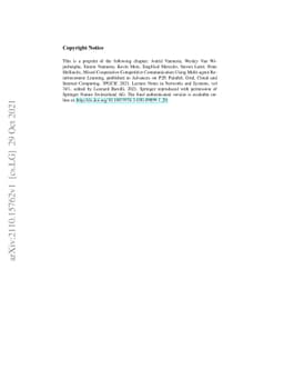Mixed Cooperative-Competitive Communication Using Multi-Agent
  Reinforcement Learning