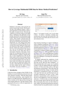 How to Leverage Multimodal EHR Data for Better Medical Predictions?