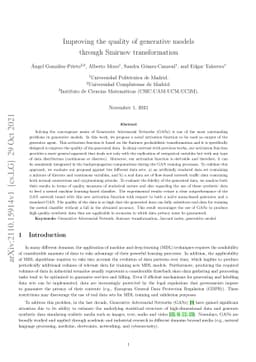 Improving the quality of generative models through Smirnov
  transformation