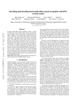 Revisiting joint decoding based multi-talker speech recognition with DNN
  acoustic model