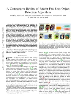 A Comparative Review of Recent Few-Shot Object Detection Algorithms
