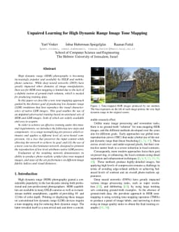 Unpaired Learning for High Dynamic Range Image Tone Mapping